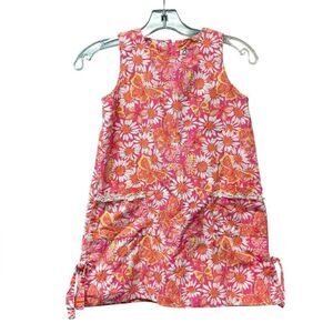 Lilly Pulitzer Sleeveless Flower and Butterfly Design Girls Dress Size 8